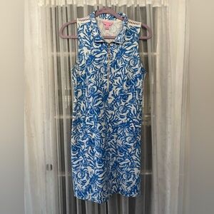 Lilly Pulitzer Skipper Resort White On A Roll Sleeveless Dress-M-$148